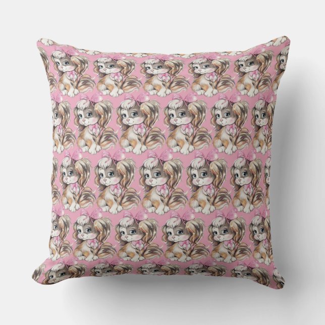 Puppy Throw Pillow (Front)