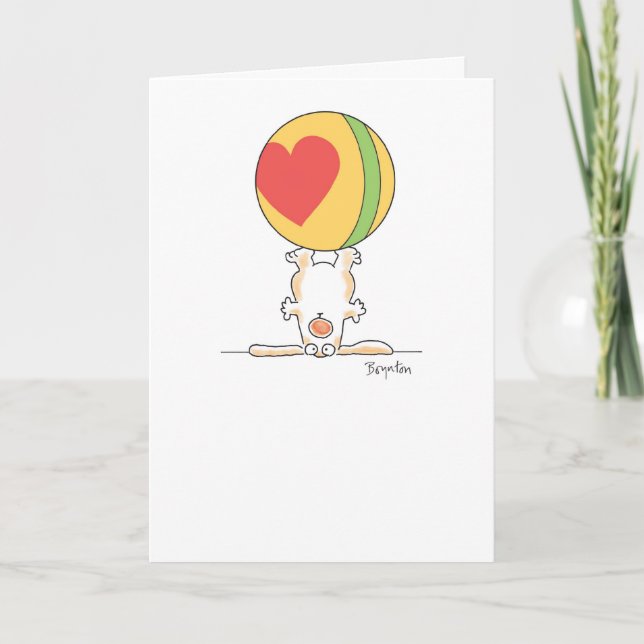 PUPPY TRICK HOLIDAY CARD (Front)