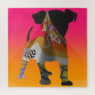 Puppy With A Scarf Jigsaw Puzzle