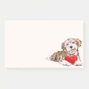 Puppy with Heart Gift For You Love Post-it Notes