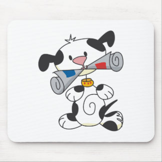 Puppy With Newspaper T-shirts and Gifts Mouse Pad