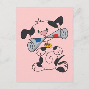 Puppy With Newspaper T-shirts and Gifts Postcard
