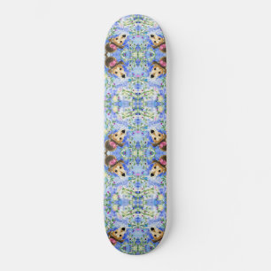 Puppy With Pink Ribbon - Sweet Skateboard