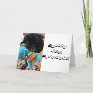 PUPPY WITH TOY SAYS YOU ARE TURNING ****2**** CARD