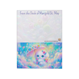 Puppy with Umbrella Notepad