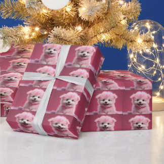 puppy  wrapping paper