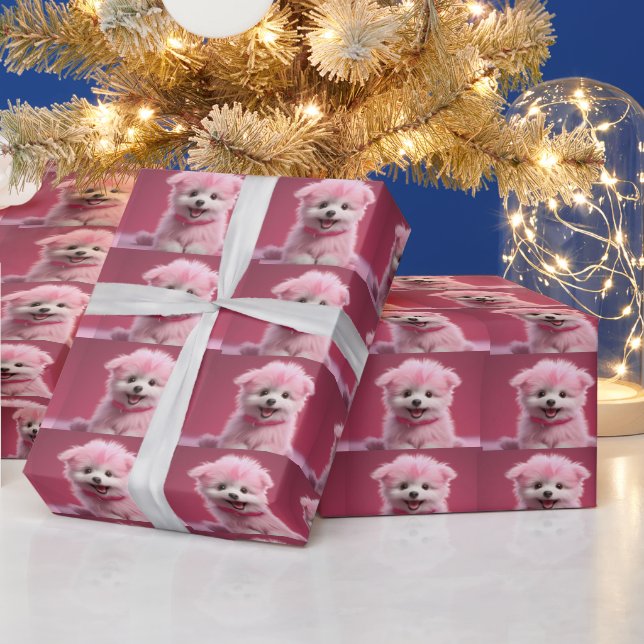 puppy  wrapping paper (Holidays)