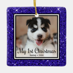 Puppy's 1st Christmas Ceramic Ornament