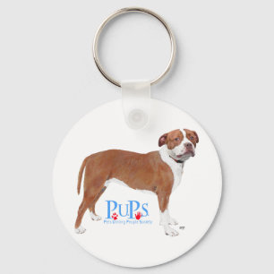 PUPs Rescued Pit Bull Keychain