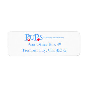 PUPs Return Address Labels