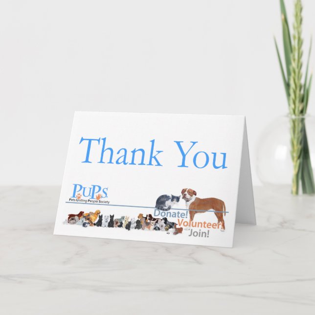 PUPsThank You Card (Front)