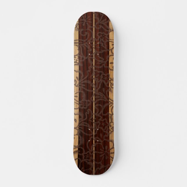 Pupukea Pareau Vintage Surf Skateboard (Front)