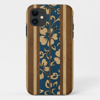 Pupukea Vintage Hawaiian Surfboard iPhone 5 Coques