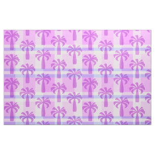 Pupule Hawaiian Vintage Palm Tree Plaid Fabric