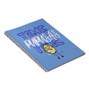 Pupusas Time Cartoon Dabbing El Salvador Foodie Notebook