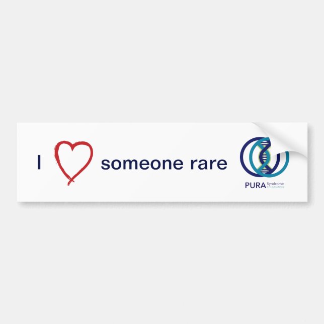 PURA I Love Someone Rare bumper sticker (Front)