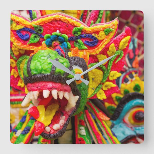 Pura Penataran Sasih in Bali Square Wall Clock (Front)