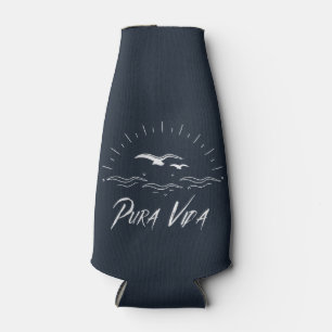 Pura Vida Beach Surfer's Costa Rica Beer Bottle Cooler