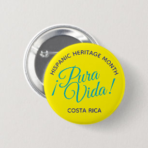 Pura Vida! Costa Rica 2 Inch Round Button