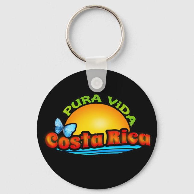 Pura Vida Costa Rica Keychain (Front)
