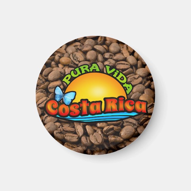 Pura Vida Costa Rica Magnet (Front)