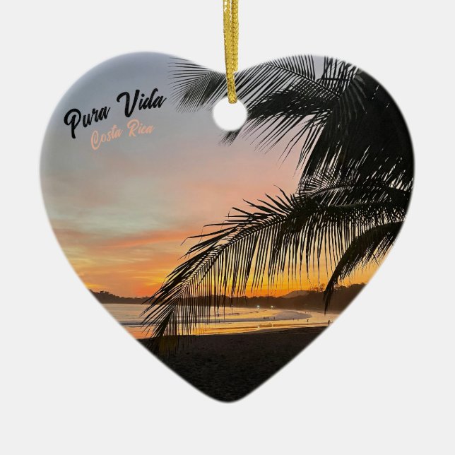 Pura Vida Costa Rica Ornement de Noël (Devant)