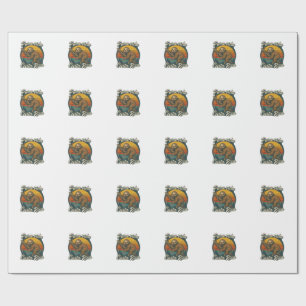 Pura Vida Costa Rica Sloth Sunset T-Shirt Wrapping Paper