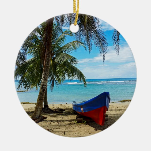 Pura Vida in Costa Rica - Central America Ceramic Ornament (Front)