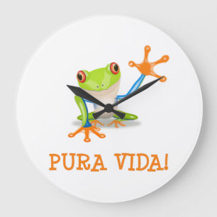 Pura Vida Large Clock
