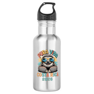 Pura Vida Sloth Lovers Costa Rica Relaxed  532 Ml Water Bottle