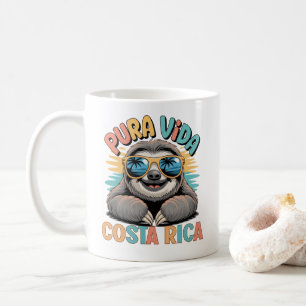 Pura Vida Sloth Lovers Costa Rica Relaxed Coffee Mug
