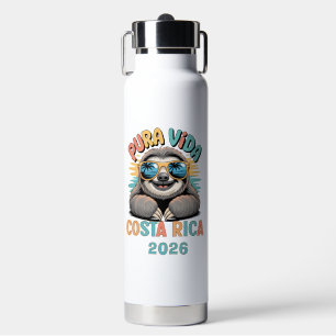 Pura Vida Sloth Lovers Costa Rica Relaxed  Water Bottle