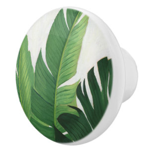 Pura Vida - Tropical Leaves Ceramic Knob