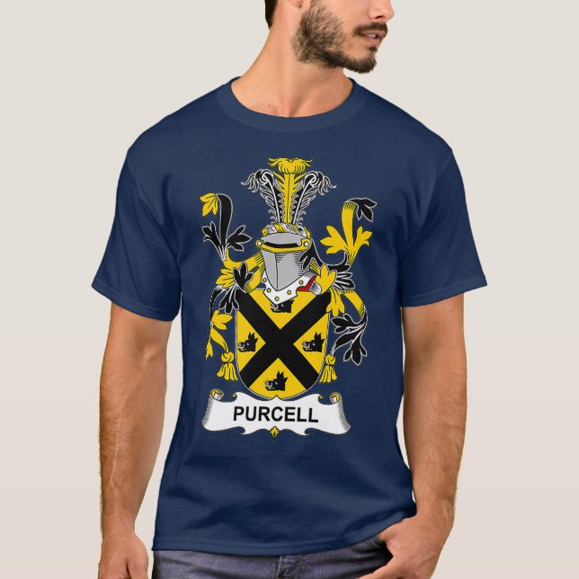 Purcell Coat of Arms  Family Crest T-Shirt (Front)