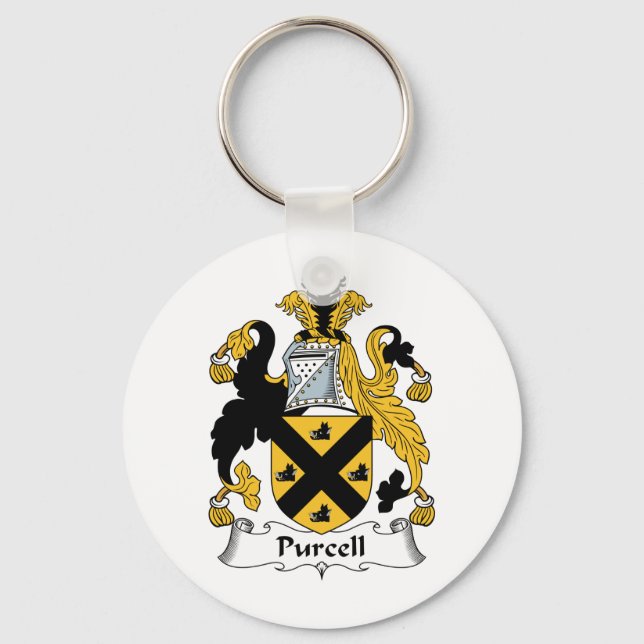 Purcell Family Crest Keychain (Front)