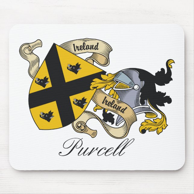 Purcell Family Crest Mouse Pad (Front)