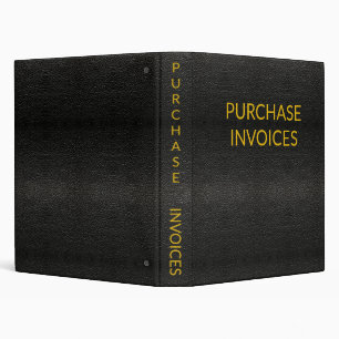 PURCHASE INVOICES BINDER