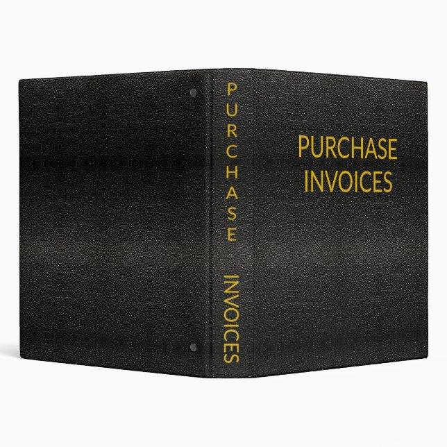 PURCHASE INVOICES BINDER (Background)