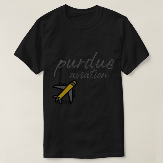 Purdue aviation for men and women  plane  aircraft T-Shirt (Design Front)