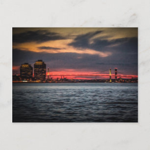 Purdy's Wharf and Bridge from Halifax Harbour Postcard