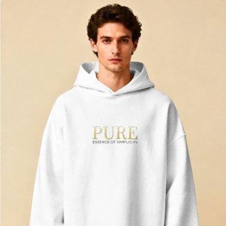 pure aesthetic minimalist Hoodie luxury minimal