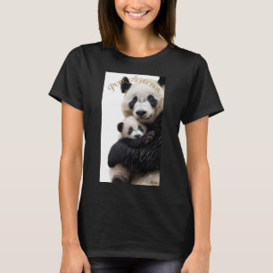 Pure Affection Panda Mom and Baby Woman Organic Te T-Shirt