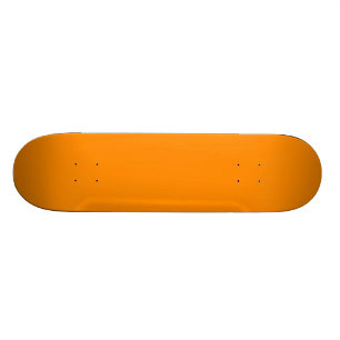 Pure Bright Orange Customized Template Blank Skateboard