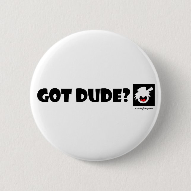 PURE DUDE-1 Magnets, Stickers, Buttons (Front)