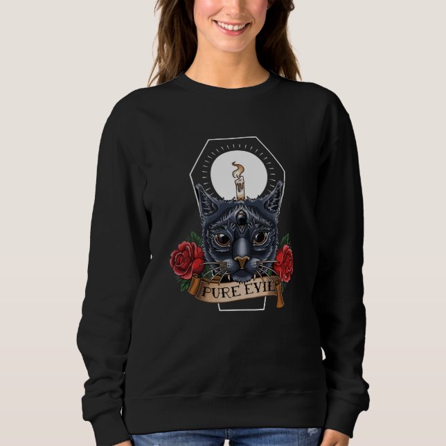 Pure Evil Cat Sweatshirt (Front)