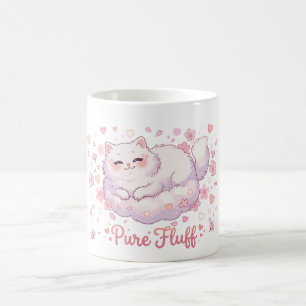Pure Fluff Cute Kawaii Cat Coffee Mug