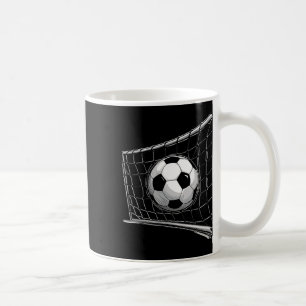 Pure Footll Object Soccer Ll Hitting Goal Net Illu Coffee Mug