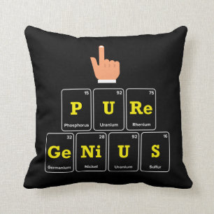 Pure Genius Throw Pillow