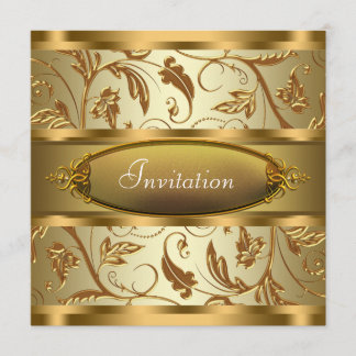 Pure Gold All Occasion Party Invitations