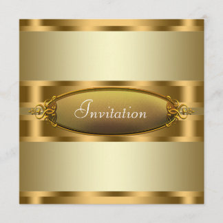 Pure Gold All Occasion Party Invitations